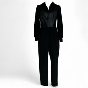 Chic Black Long Sleeve Jumpsuit